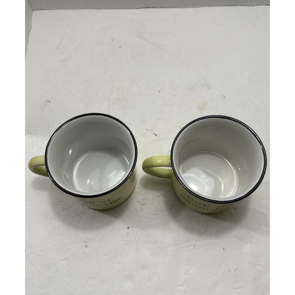 Natural Life Yellow "Cup Of Sunshine" coffee mug cup 4" Diameter - Picture 12 of 13